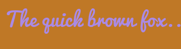 Image with Font Color AA8AE4 and Background Color BF7826